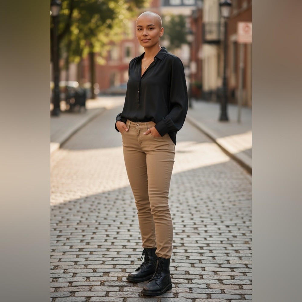 Joe’s Jeans "The Visionaire" Skinny Pants in Khaki - Size 28
